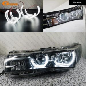 トヨタ カローラ アルティス E17 E18 2013 - 16 超高輝度クリスタル DTM M4 スタイル LED エンジェルアイキット ハローリング デイライト