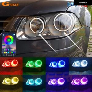 フォルクスワーゲン VW ジェッタ シティ クラシコ ボラ RFリモート BLUETOOTH アプリ マルチカラー 超高輝度 RGB LED エンジェルアイキット ハローリング
