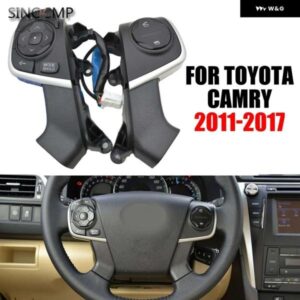 2個/ペア ステアリングホイール コントロール スイッチ 84250-33340 8425033340 トヨタ CAMRY 2013-2016 オーディオ ラジオ コントロール スイッチ ボタン