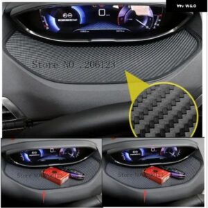 1個 インテリア 計器滑り止めマット プジョー 2016 2017 3008 GT / 2017 5008 GT カーアクセサリー