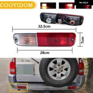 リア バンパー ライト テールライト リフレクター シグナルランプ 三菱 パジェロ モンテロ V73 V75 V77 2003 - 07 電球 付き