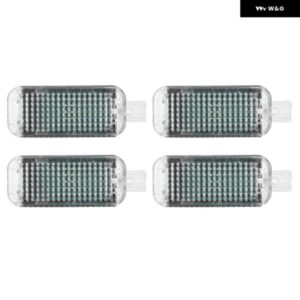 4個 LED フットウェルライト 室内灯 配線 ハーネス 付き 4E0947415A アウディ A3 A4 A5 A6 A7 A8 Q3 Q5用
