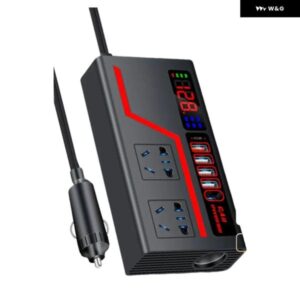 DC ACへインバーター 車載充電 USB充電インバーター 車載パワーインバーター 堅牢なパフォーマンス LCD ディスプレイ