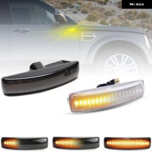 ランドローバー LR2 LR3 LR4 ディスカバリー 3/4 フリーランダー 2 レンジローバー スポーツ LED サイドマーカーランプ フェンダー ウィンカー アンバー