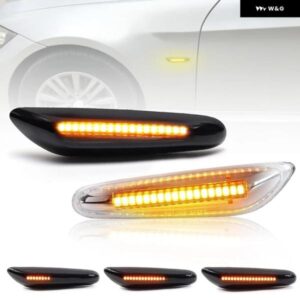 BMW E82 E81 E88 E46 E90 E91 E92 E93 E60 E61 1/3/5シリーズ E83 X3 E84 X1 LEDサイドマーカーランプフェンダーウィンカー アンバー ライト