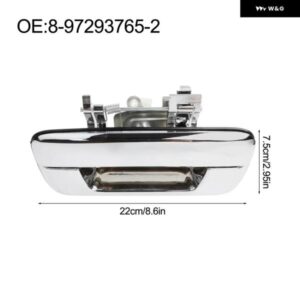 カスタム テールゲートハンドル ロックなしテールゲート クロームテールゲートハンドル カスタム ISUZU D-MAX 簡単取り付け