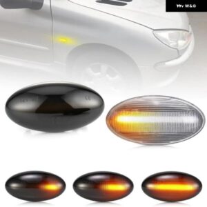 プジョー 107 1007 108 206 301 307 407 4007 607 エキスパート パートナー パートナー トラベラー LED サイドマーカーランプ フェンダー ウィンカーライト