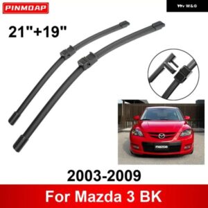 車用 ワイパー マツダ 3 BK 2003-2009 21インチ + 19インチ フロント リア ワイパー ブレード ブラシ カッター アクセサリー 2003 - 06