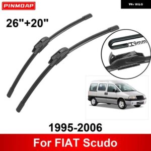 車用 ワイパー FIAT SCUDO 1995-2006 26インチ + 20インチ フロント リア ワイパー ブレード ブラシ カッター アクセサリー