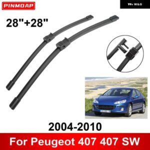 車用 ワイパー プジョー 407 407 SW 2004-2010 28インチ + 28インチ フロント リア ワイパー ブレード ブラシ カッター アクセサリー 2004 2005 2006