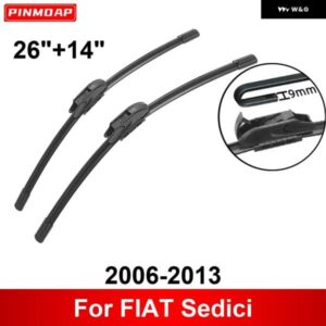 車用 ワイパー FIAT SEDICI 2006-2013 26インチ + 14インチ フロント リア ワイパー ブレード ブラシ カッター アクセサリー 2006