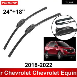 車用 ワイパー シボレー シボレー エクイノックス 2018-2022 24インチ + 18インチ フロント リア ワイパー ブレード ブラシ カッター アクセサリー