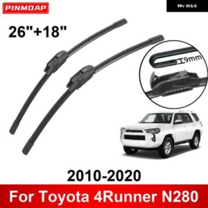 車用 ワイパー トヨタ 4RUNNER N280 2010-2020 26インチ + 18インチ フロント リア ワイパー ブレード ブラシ カッター アクセサリー 2010