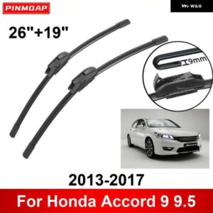 車用 ワイパー ホンダ アコード 9 9.5 2013-2017 26インチ + 19インチ フロント リア ワイパー ブレード ブラシ カッター アクセサリー 2013 - 16