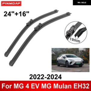 車用 ワイパー MG 4 EV MG MULAN EH32 2022-2024 24インチ + 16インチ フロント リア ワイパー ブレード ブラシ カッター アクセサリー 2022 2023 2024