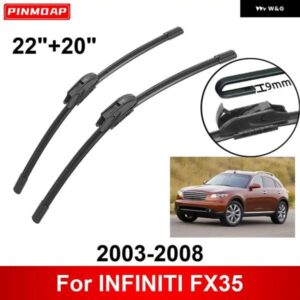 車用 ワイパー INFINITI FX35 2003-2008 22インチ + 20インチ フロント リア ワイパー ブレード ブラシ カッター アクセサリー