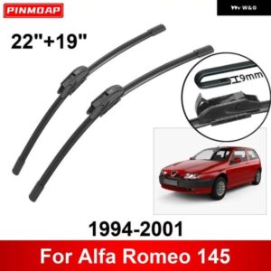 車用 ワイパー アルファロメオ 145 1994-2001 22インチ + 19インチ フロントリア ワイパー ブレード ブラシカッター アクセサリー