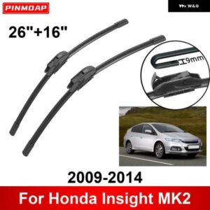 車用 ワイパー ホンダ インサイト MK2 2009-2014 26インチ + 16インチ フロント リア ワイパー ブレード ブラシ カッター アクセサリー 2009 2010 2011