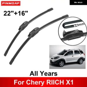 車用 ワイパー CHERY RIICH X1 全年式 22インチ + 16インチ フロントリア ワイパー ブレード ブラシカッター アクセサリー 全年式