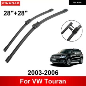 車用 ワイパー VW トゥーラン 2003-2006 28インチ + 28インチ フロント リア ワイパー ブレード ブラシ カッター アクセサリー 2003 - 06