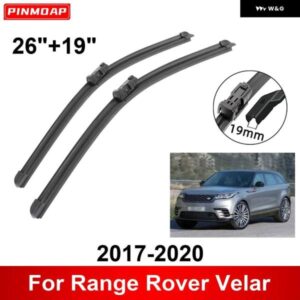 車用 ワイパー レンジローバー ヴェラール 2017-2020 26インチ + 19インチ フロント リア ワイパー ブレード ブラシ カッター アクセサリー 2017 - 20