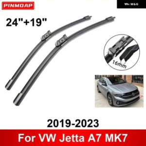 車用 ワイパー VW ジェッタ A7 MK7 2019-2023 24インチ + 19インチ フロント リア ワイパー ブレード ブラシ カッター アクセサリー 2019 - 23