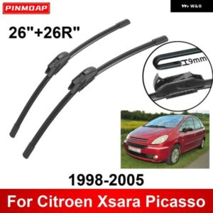 車用 ワイパー シトロエン クサラ ピカソ 1998-2005 26インチ + 26インチ フロント リア ワイパー ブレード ブラシ カッター アクセサリー