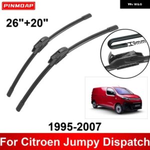 車用 ワイパー シトロエン ジャンピー ディスパッチ 1995-2007 26インチ + 20インチ フロント リア ワイパー ブレード ブラシ カッター アクセサリー 1995