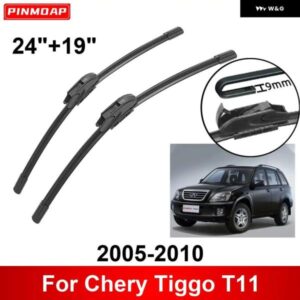 車用 ワイパー CHERY TIGGO T11 2005-2010 24インチ + 19インチ フロント リア ワイパー ブレード ブラシ カッター アクセサリー 2005 2006 2007 2008