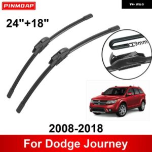 車用 ワイパー ダッジ ジャーニー 2008-2018 24インチ + 18インチ フロント リア ワイパー ブレード ブラシ カッター アクセサリー 2008