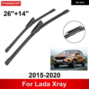 車用 ワイパー LADA XRAY 2015-2020 26インチ + 14インチ フロント リア ワイパー ブレード ブラシ カッター アクセサリー 2015 - 20