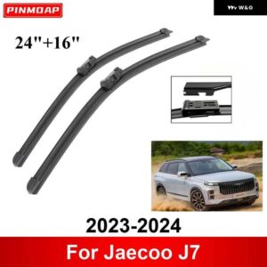 車用 ワイパー JAECOO J7 2023-2024 24インチ + 16インチ フロント リア ワイパー ブレード ブラシ カッター アクセサリー 2023 2024