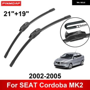 車用 ワイパー SEAT CORDOBA MK2 2002-2005 21インチ + 19インチ フロント リア ワイパー ブレード ブラシ カッター アクセサリー 2002 - 05