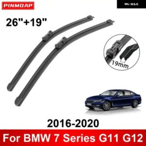車用 ワイパー BMW 7シリーズ G11 G12 2016-2020 26インチ + 19インチ フロント リア ワイパー ブレード ブラシ カッター アクセサリー 2017 - 20