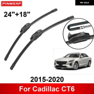 車用 ワイパー キャデラック CT6 2015-2020 24インチ + 18インチ フロント リア ワイパー ブレード ブラシ カッター アクセサリー 2015 - 20