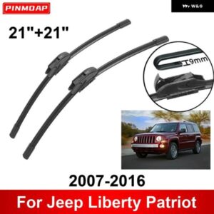 車用 ワイパー ジープ リバティ パトリオット 2007-2016 21インチ + 21インチ フロント リア ワイパー ブレード ブラシ カッター アクセサリー 2007 2008