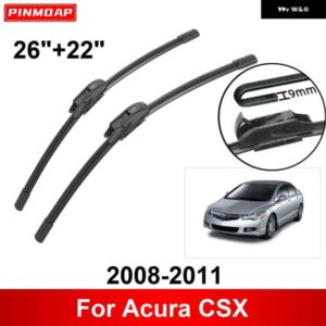 車用 ワイパー ACURA CSX 2008-2011 26インチ + 22インチ フロント リア ワイパー ブレード ブラシ カッター アクセサリー 2008 - 11 0