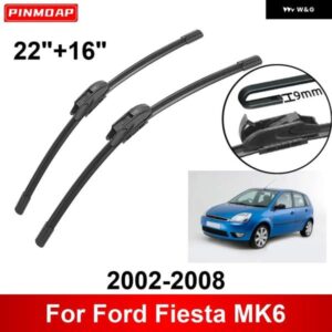 車用 ワイパー フォード フィエスタ MK6 2002-2008 22インチ + 16インチ フロント リア ワイパー ブレード ブラシ カッター アクセサリー 2002 2003 2004