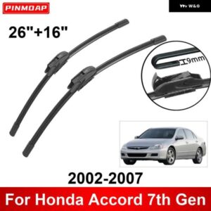 車用 ワイパー ホンダ アコード 7代目 2002-2007 26インチ + 16インチ フロント リア ワイパー ブレード ブラシ カッター アクセサリー