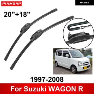 車用 ワイパー スズキ ワゴンR 1997-2008 20インチ + 18インチ フロント リア ワイパー ブレード ブラシ カッター アクセサリー 1997 1998