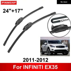 車用 ワイパー INFINITI EX35 2011-2012 24インチ + 17インチ フロント リア ワイパー ブレード ブラシ カッター アクセサリー 2011 2012