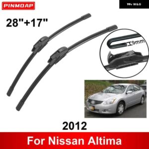 車用 ワイパー 日産 アルティマ 2012 28インチ + 17インチ フロント リア ワイパー ブレード ブラシ カッター アクセサリー 2012