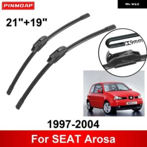 車用 ワイパー SEAT AROSA 1997-2004 21インチ + 19インチ フロント リア ワイパー ブレード ブラシ カッター アクセサリー 1997 - 01