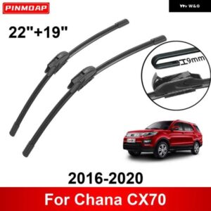 カー ワイパー チャナ CX70 2016-2020 22インチ + 19インチ フロントリア ワイパー ブレード ブラシカッターアクセサリー 2016 - 20