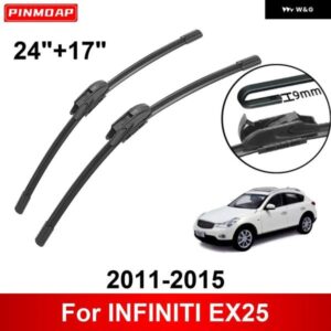 車用 ワイパー INFINITI EX25 2011-2015 24インチ + 17インチ フロント リア ワイパー ブレード ブラシ カッター アクセサリー 2011 - 15