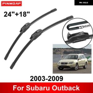 車用 ワイパー スバル アウトバック 2003-2009 24インチ + 18インチ フロント リア ワイパー ブレード ブラシ カッター アクセサリー 2003 - 06
