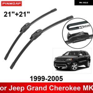 車用 ワイパー ジープ グランド チェロキー MK2 1999-2005 21インチ + 21インチ フロントリア ワイパー ブレード ブラシカッターアクセサリー