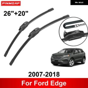 車用 ワイパー フォード エッジ 2007-2018 26インチ + 20インチ フロントリア ワイパー ブレード ブラシカッターアクセサリー