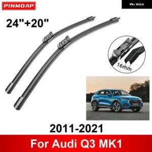 車用 ワイパー アウディ Q3 MK1 2011-2021 24インチ + 20インチ フロント リア ワイパー ブレード ブラシ カッター アクセサリー 2011 2012 2013