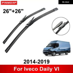 車用 ワイパー イヴェコ デイリー VI 2014-2019 26インチ + 26インチ フロント リア ワイパー ブレード ブラシ カッター アクセサリー 2014 2015